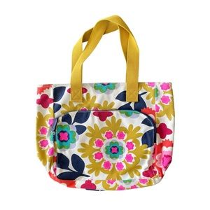 Bright Floral Canvas Tote, French Bull for Target, rare discontinued pattern